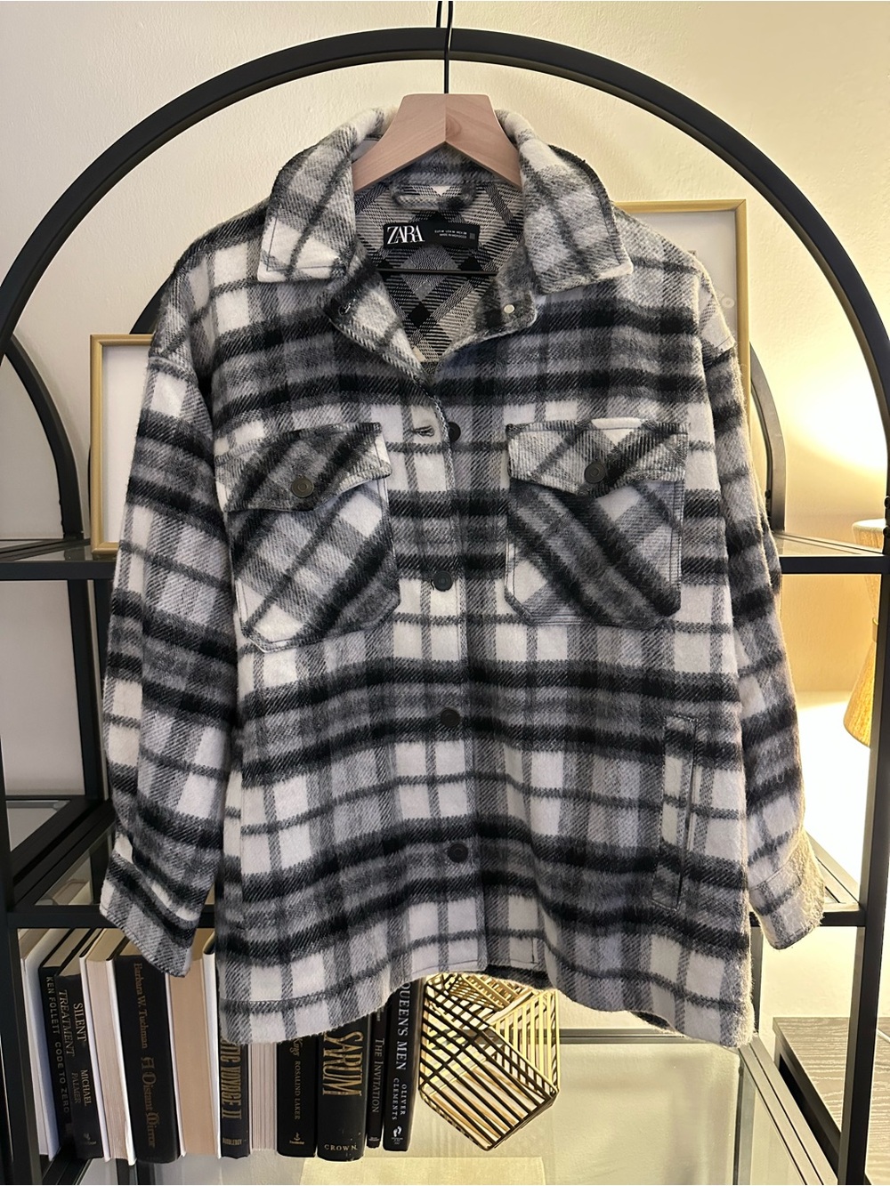 ZARA Plaid Shacket